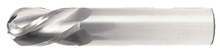  3/64" End Mill Single End Ball. Flute Length 1/8" - OAL 1-1/2" - 4 Flutes Uncoated