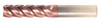 1/4" End Mill Single End Square. Long Length. Flute Length 1-1/8" OAL 3" - 2 Flutes TiCN Coated