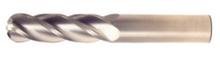  1/8" End Mill Single End Ball Nose. Long Length. Flute Length 3/4" OAL 2-1/2" - 4 Flutes Uncoated