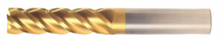  5/6" End Mill Single End Square. Extra Long Length. Flute Length 1-5/8" OAL 4" - 2 Flutes TiN Coated