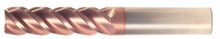  3/16" End Mill Single End Square. Extra Long Length. Flute Length 1-1/8" OAL 3" - 4 Flutes TiCN Coated