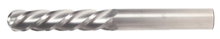  3/8" End Mill Single End Ball. Extra Long Length. Flute Length 3" OAL 6" - 2 Flutes Uncoated