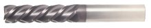  1/2" End Mill Single End Square. Extra Long Length. Flute Length 1-1/2" OAL 6" - 4 Flutes AlTiN Coated