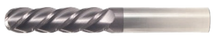  3/8" End Mill Single End Ball. Extra Long Length. Flute Length 1-1/2" OAL 6" - 2 Flutes AlTiN Coated