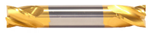  3/16" End Mill Double End Square. Stub Length. Flute Length 3/8" OAL 2" - 4 Flutes TiN Coated