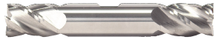  1/4" End Mill Double End Square. W/Weldon Flats. Flute Length 5/8" OAL 3-1/2" - 2 Flutes - Uncoated