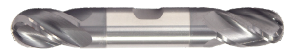 1/4" End Mill Double End Ball. W/Weldon Flats. Flute Length 5/8" OAL 3-1/2" - 2 Flutes - AlTiN Coated