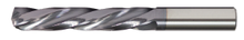  Solid Carbide Drill Jobber Length. Cutter Diameter 3/32". Flute Length 1". OAL 2" - 3 Flutes - 150 Degree Point - AlTiN