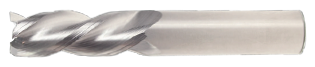 5/8" Spoon Cutter - Center Cut. Single End with 45 Degree Helix. Shank OD 5/8" - LOC 3/4" - OAL 3-1/2" - 3 Flutes for Aluminum & non-ferrous machining. Uncoated