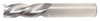 5/16" Spoon Cutter - Center Cut. Single End with 45 Degree Helix. Shank OD 5/16" - LOC 1-5/8" - OAL 4" - 3 Flutes for Aluminum & non-ferrous machining. Uncoated