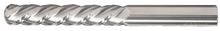  1/4" End Mill Single End Ball. Extra-Extra Long Lengths. Shank OD 1/4" Flute Length 3" OAL 6" - 4 Flutes Uncoated