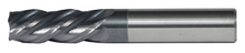  9/16" End Mill Single End Square; Flute Length 1-3/8" OAL 3-1/2" - 4 Flutes AlTiN Coated - Hot Mill