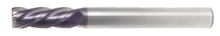  3/8" End Mill Long Reach Single End Square; Flute Length 1" OAL 4" - 4 Flutes AlTiN Coated - Hot Mill