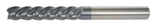  1/8" End Mill Variable Single End; Flute Length 3/4" OAL 2-1/2" - 4 Flutes AlTiN - Hot Mill