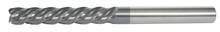  1" End Mill Variable Single End; Extra Long; Flute Length 3" OAL 6" - 4 Flutes AlTiN - Hot Mill
