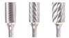 1/16" SA Shape Carbide Burr. Double Cut Cylinder without End Cut. LOC 1/4" Shank OD 1/8" OAL 1-1/2" - Uncoated